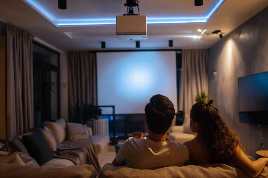 projector in apartment